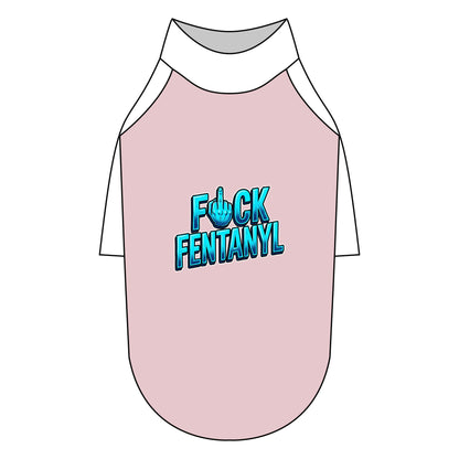 Pet Raglan T-Shirt – F*ck Fentanyl Awareness Dog Shirt