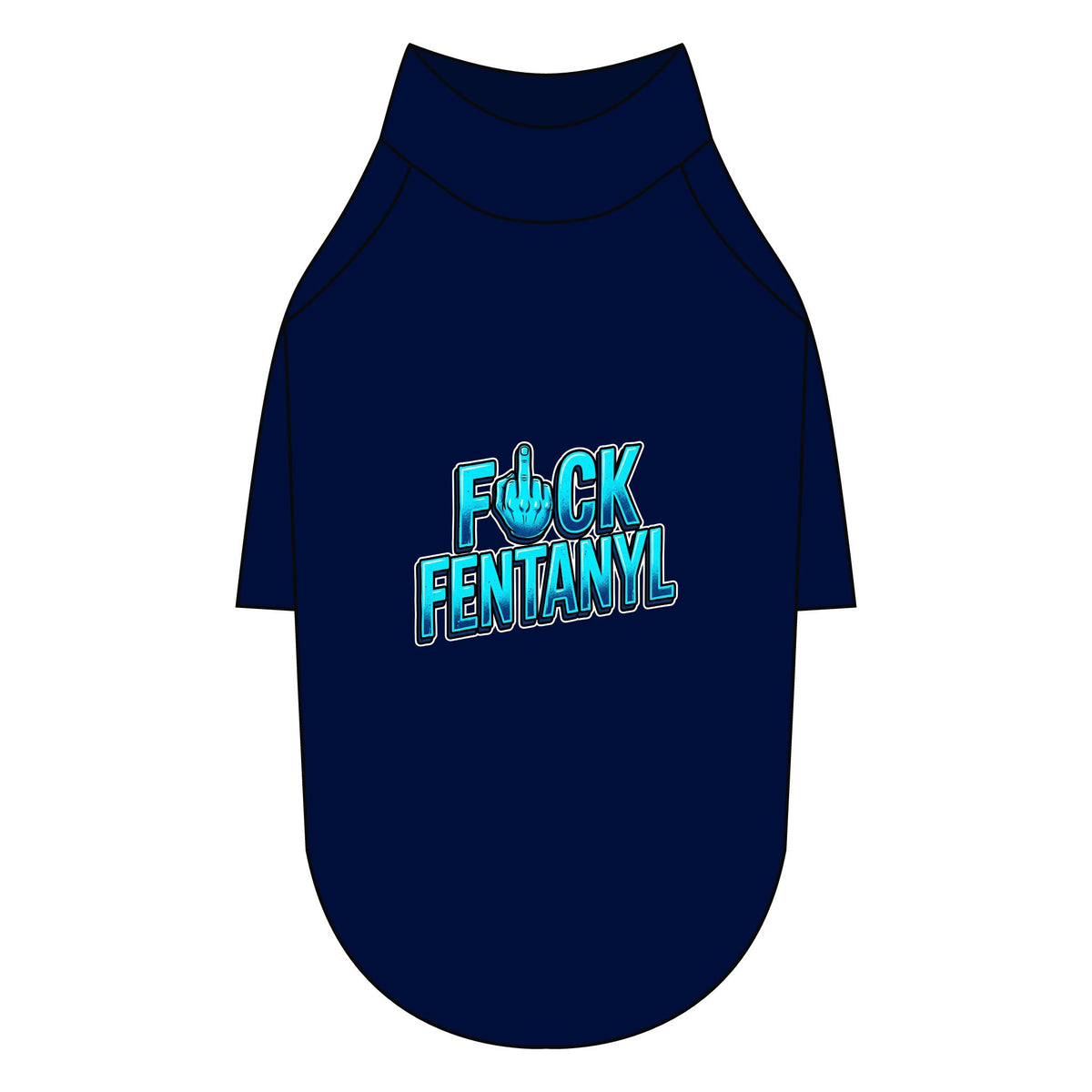 Pet Raglan T-Shirt – F*ck Fentanyl Awareness Dog Shirt