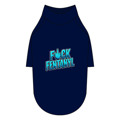 Pet Raglan T-Shirt – F*ck Fentanyl Awareness Dog Shirt