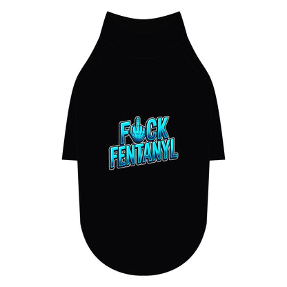 Pet Raglan T-Shirt – F*ck Fentanyl Awareness Dog Shirt
