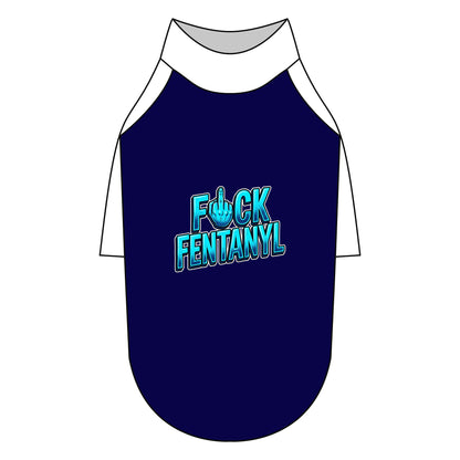 Pet Raglan T-Shirt – F*ck Fentanyl Awareness Dog Shirt