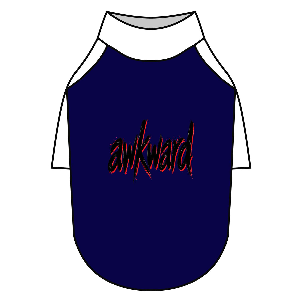 Awkward Pet T-Shirt — Raglan Shirt for Dogs & Cats