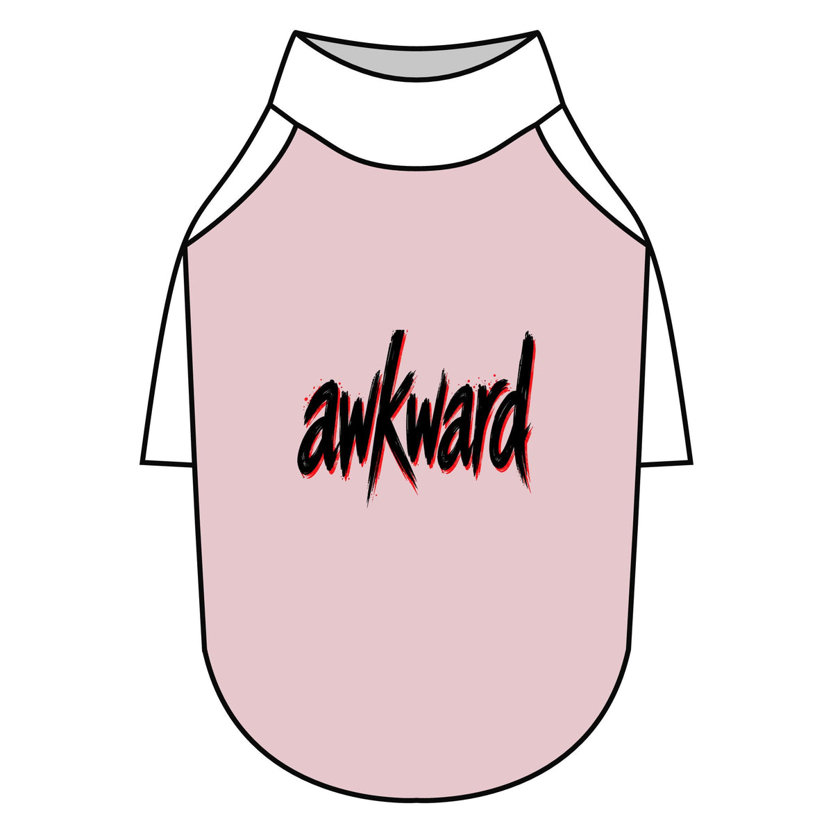 Awkward Pet T-Shirt — Raglan Shirt for Dogs & Cats