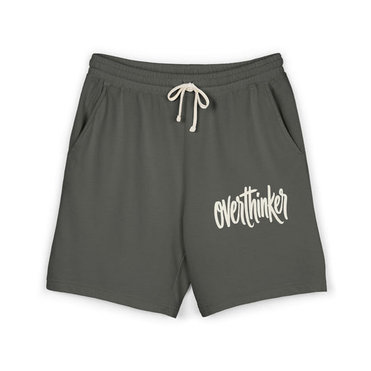 Overthinker Fleece Sweat Shorts — Lightweight Garment-Dyed Lounge Shorts