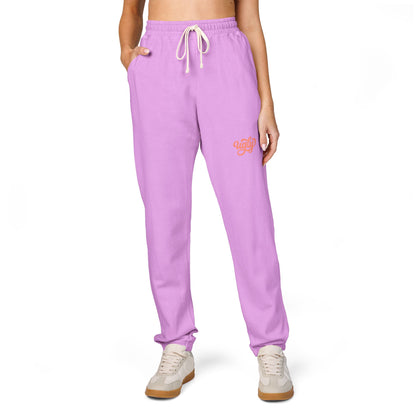 Charcoal Garment-Dyed Sweatpants with 'Ugly' — Cozy Heart Accent Joggers