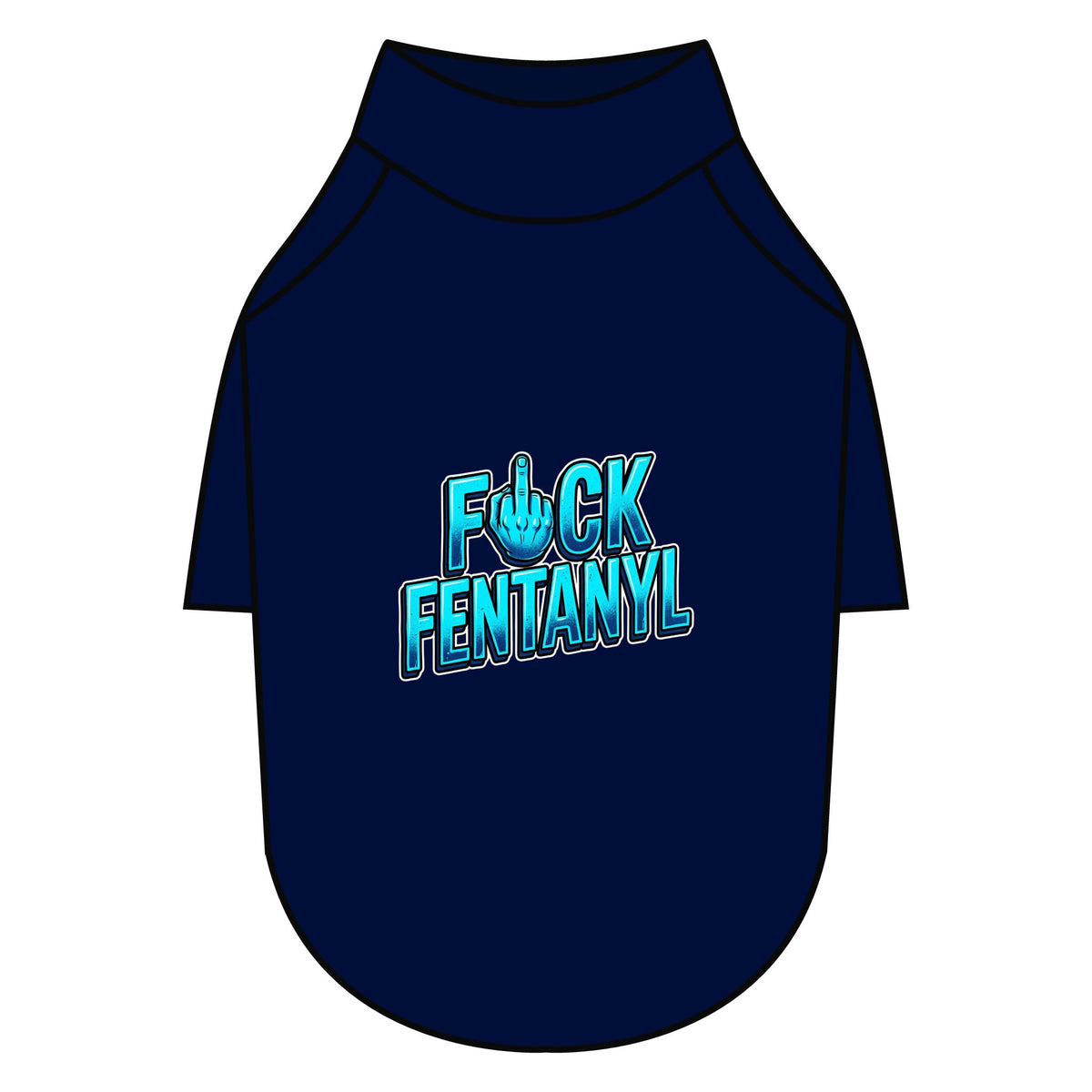 Pet Raglan T-Shirt – F*ck Fentanyl Awareness Dog Shirt