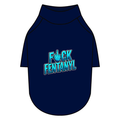 Pet Raglan T-Shirt – F*ck Fentanyl Awareness Dog Shirt