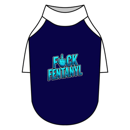 Pet Raglan T-Shirt – F*ck Fentanyl Awareness Dog Shirt