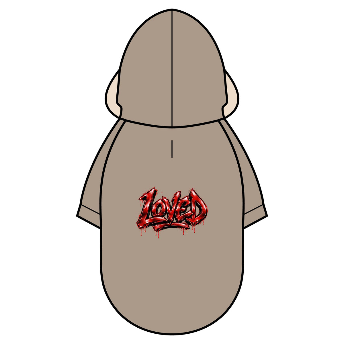 Loved Graphic Pet Parka Jacket