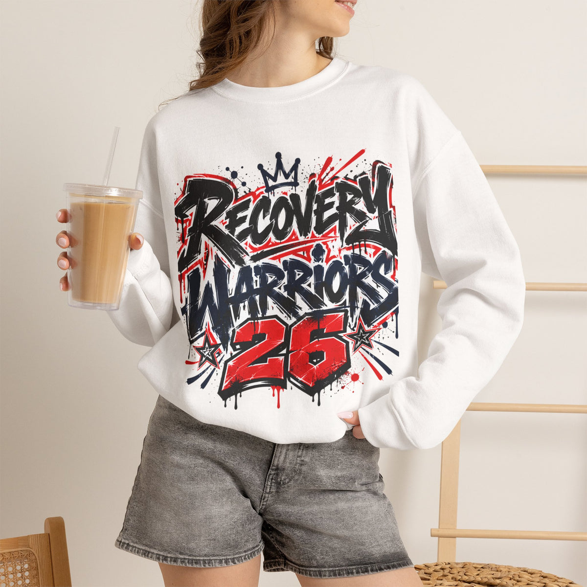 Recovery Warriors 26 Graphic Sweatshirt