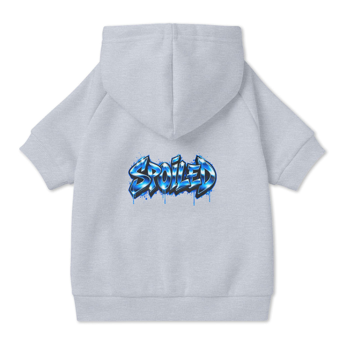 Spoiled Blue Graffiti Pet Hoodie