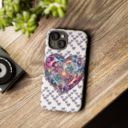 Galaxy Heart Tough Phone Case — Sparkling Cosmic Heart Design