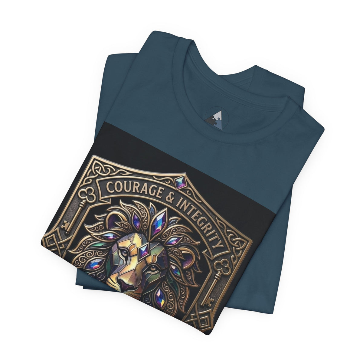 Courage & Integrity T-Shirt – Lion Crest Recovery Graphic Tee