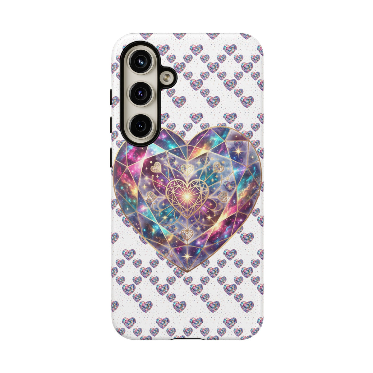 Galaxy Heart Tough Phone Case — Sparkling Cosmic Heart Design