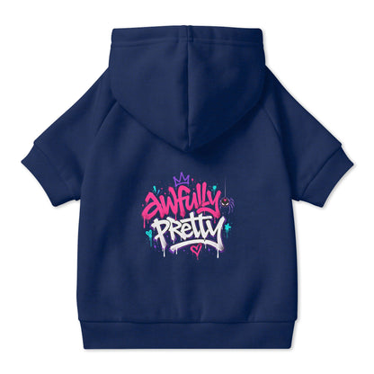 Awfully Pretty Graffiti Pet Hoodie