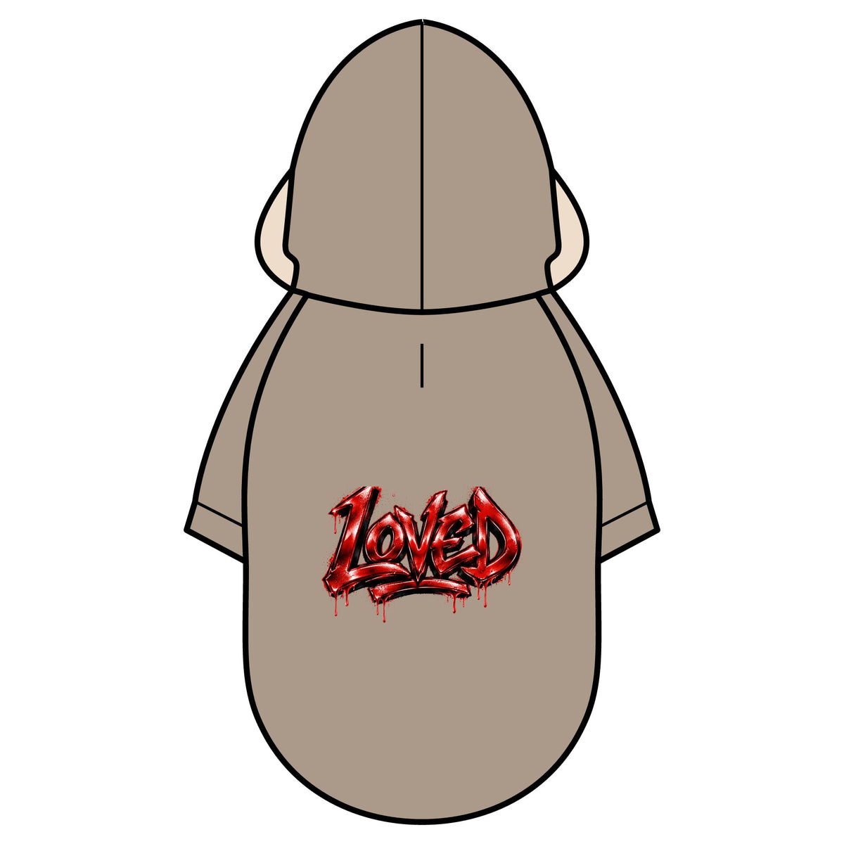 Loved Graphic Pet Parka Jacket