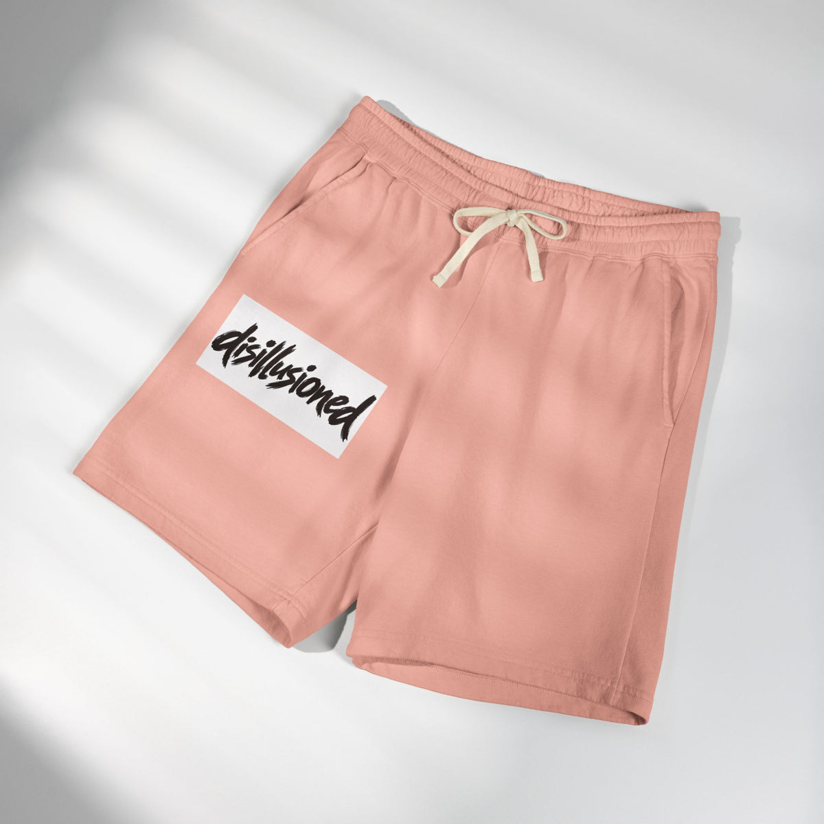 'disillusioned' Fleece Sweat Shorts — Garment-Dyed Lightweight Lounge Shorts