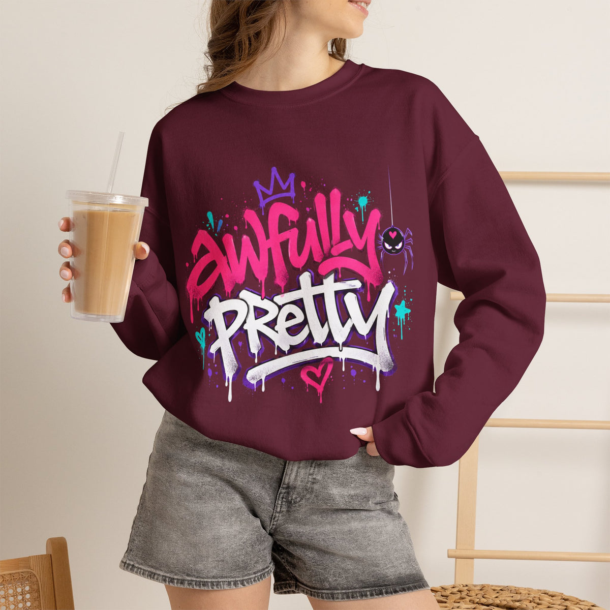 Awfully Pretty Graffiti Sweatshirt