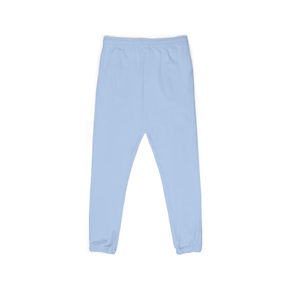 Garment-Dyed Fleece Sweatpants — Relaxed Joggers with 'hyper-vigilant' Script
