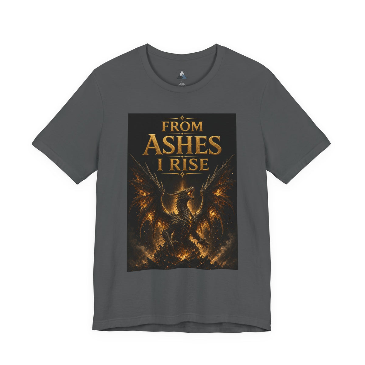 From Ashes I Rise T-Shirt – Phoenix Rebirth Recovery Tee