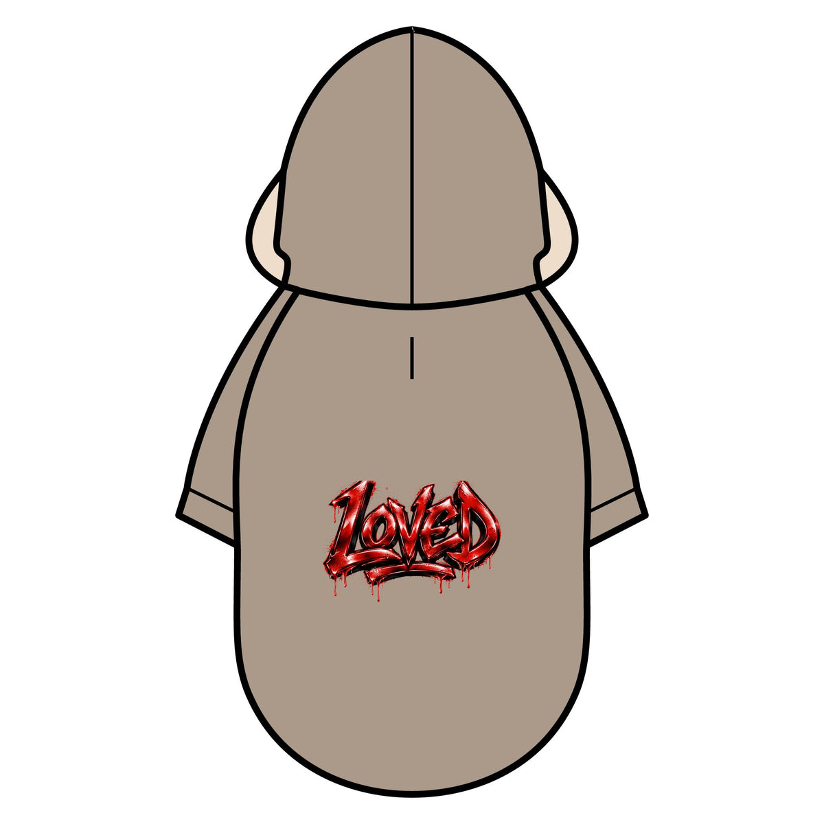 Loved Graphic Pet Parka Jacket