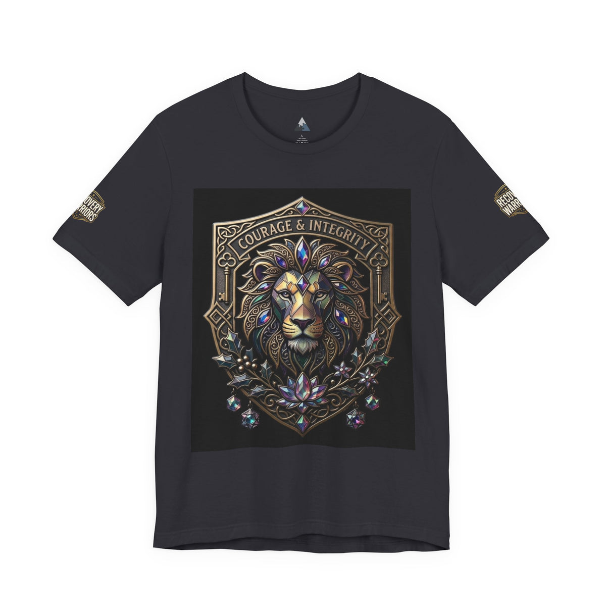 Courage & Integrity T-Shirt – Lion Crest Recovery Graphic Tee