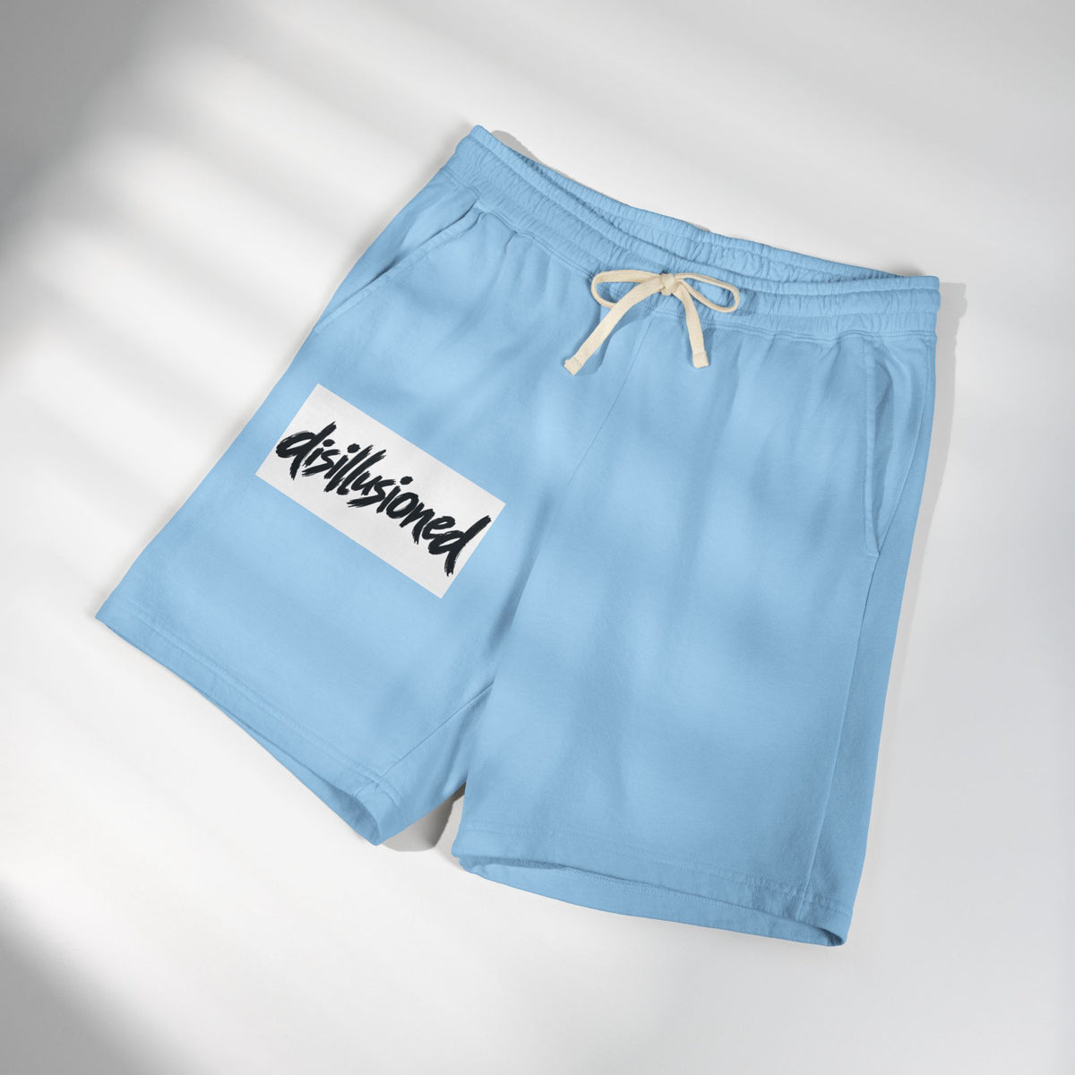 'disillusioned' Fleece Sweat Shorts — Garment-Dyed Lightweight Lounge Shorts