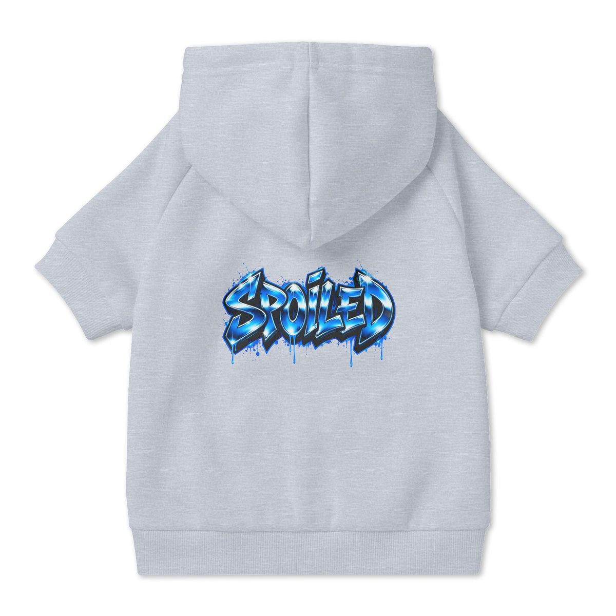 Spoiled Blue Graffiti Pet Hoodie