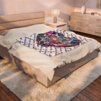 Cosmic Heart Velveteen Blanket