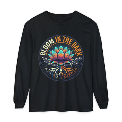 Bloom in the Dark Long Sleeve Tee – Lotus Recovery Shirt