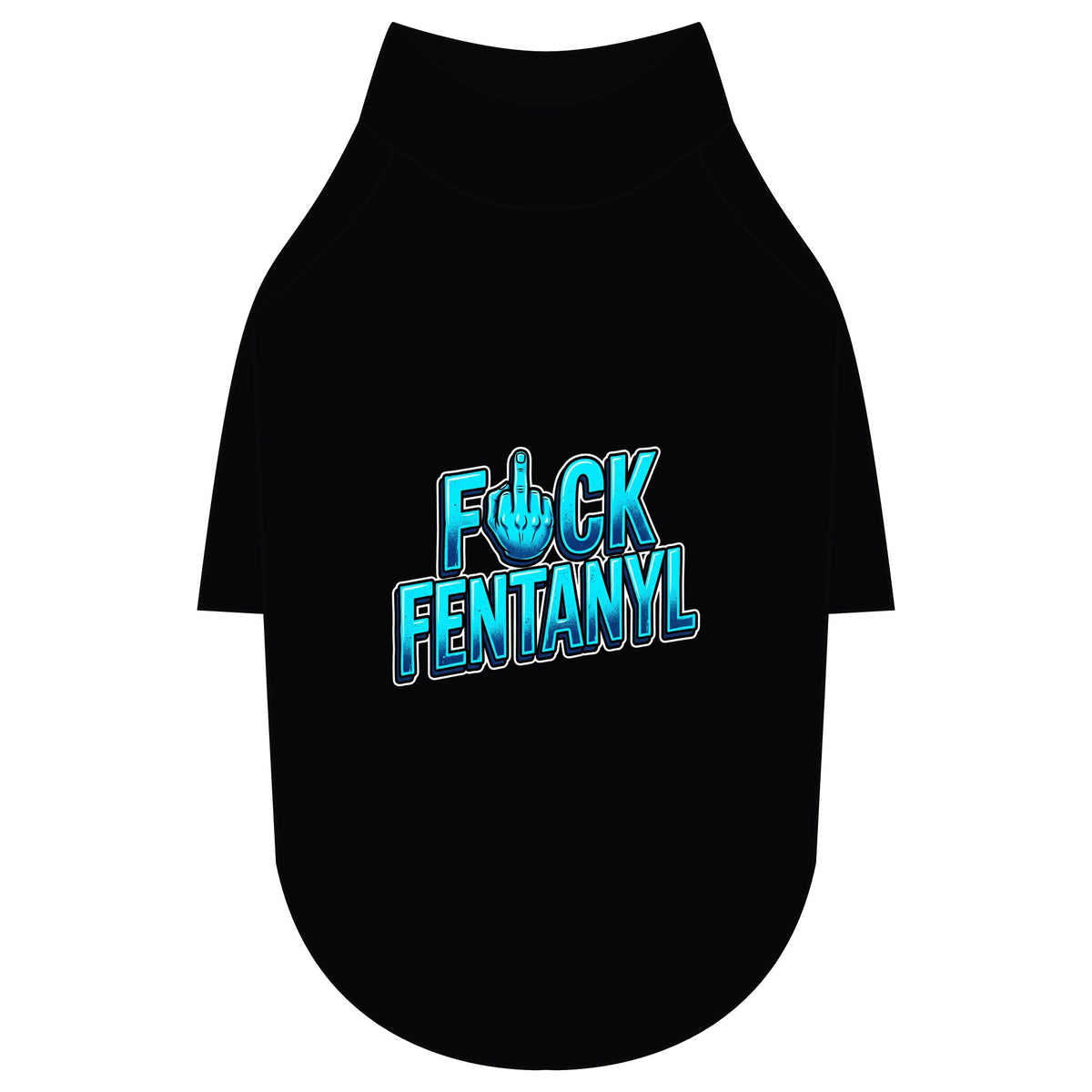 Pet Raglan T-Shirt – F*ck Fentanyl Awareness Dog Shirt