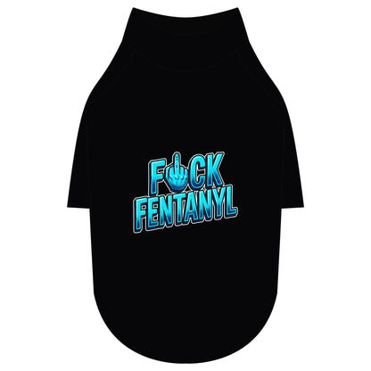 Pet Raglan T-Shirt – F*ck Fentanyl Awareness Dog Shirt