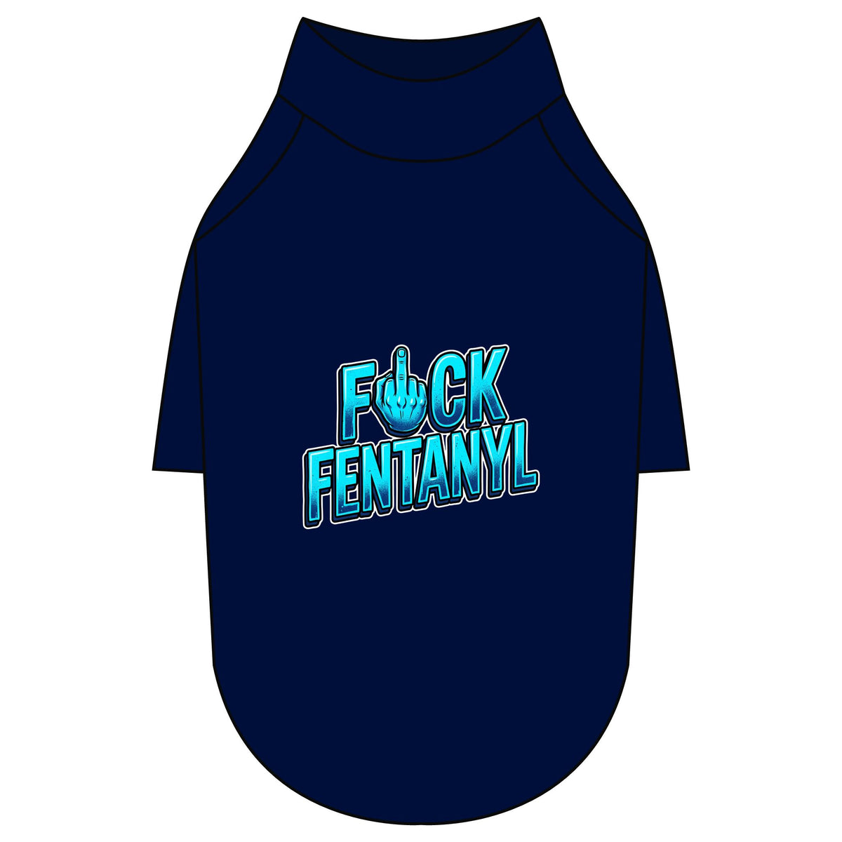 Pet Raglan T-Shirt – F*ck Fentanyl Awareness Dog Shirt