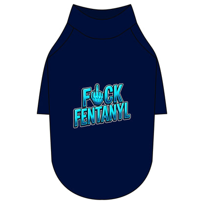 Pet Raglan T-Shirt – F*ck Fentanyl Awareness Dog Shirt