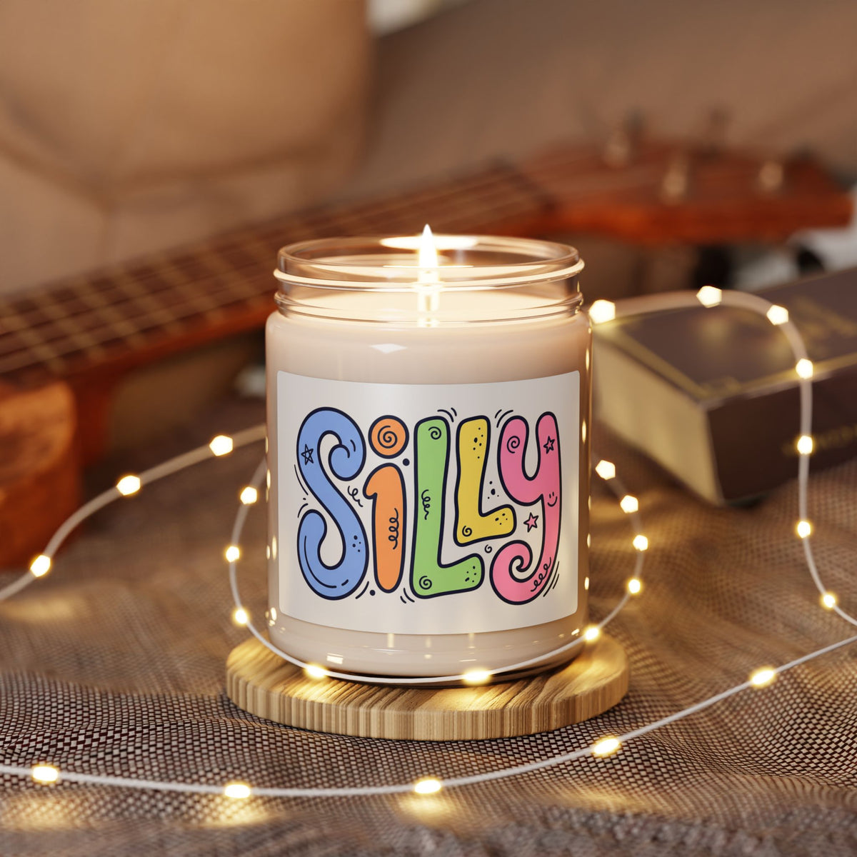 Silly Scented Soy Candle — 9oz Fun Rainbow Jar