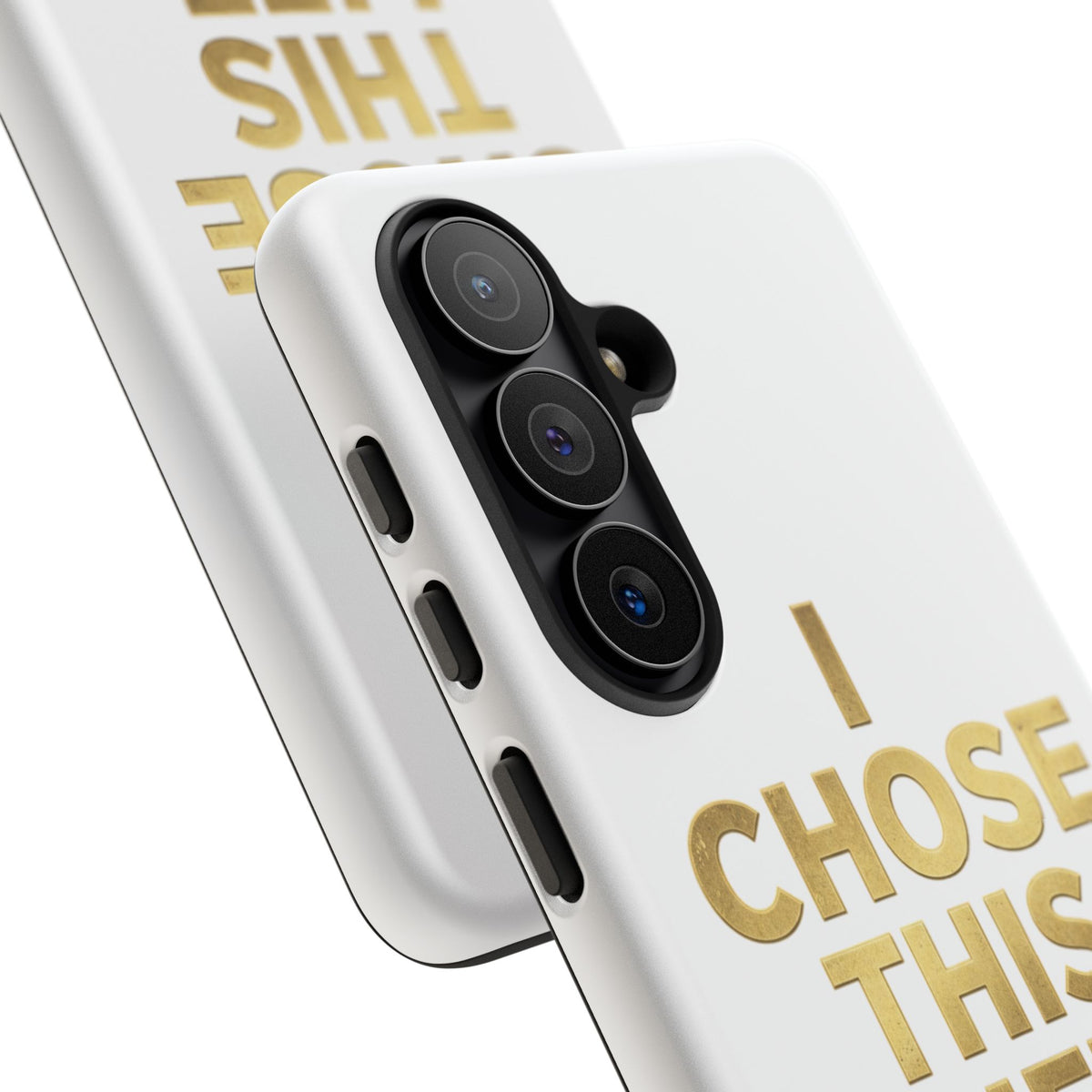 Tough Case — "I Chose This Life" Gold Typography Phone Case