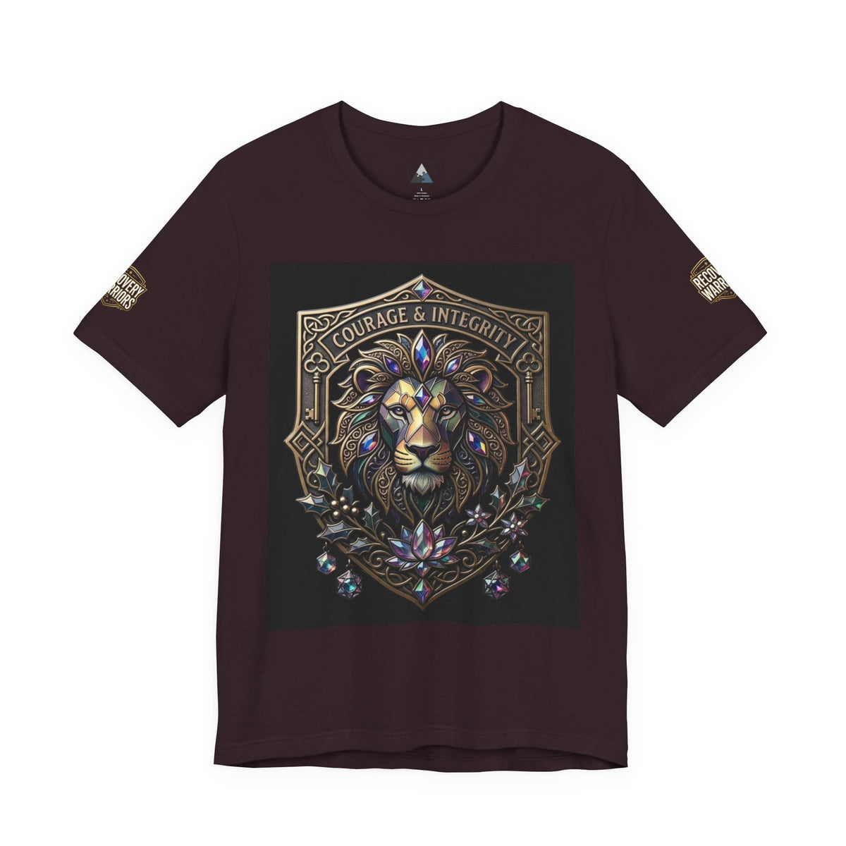 Courage & Integrity T-Shirt – Lion Crest Recovery Graphic Tee