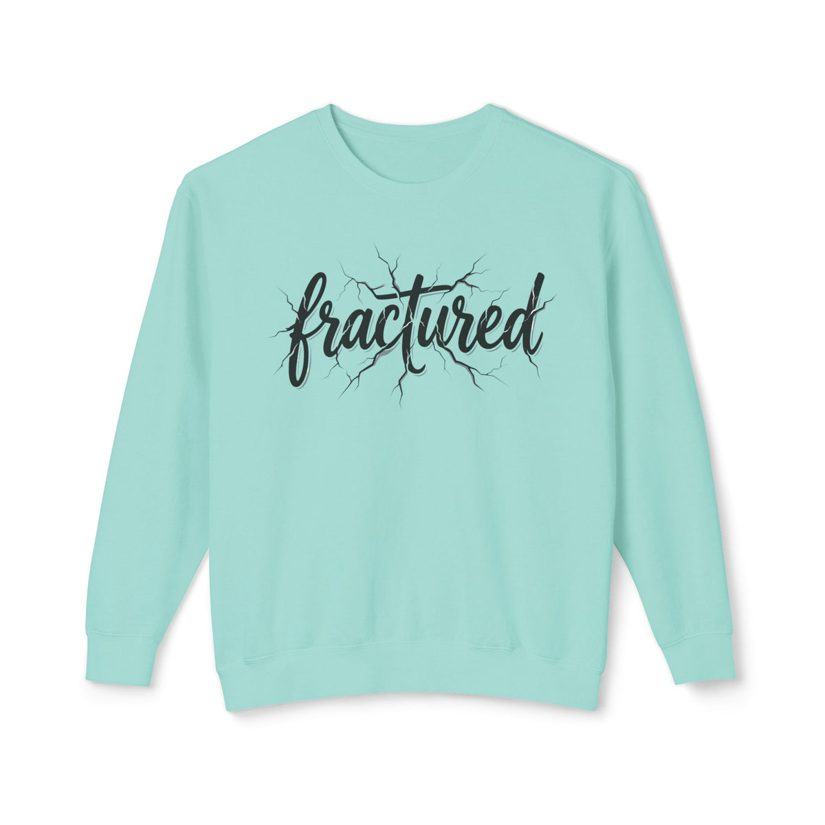 Fractured Script Crewneck Sweatshirt