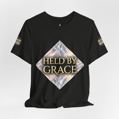 Held By Grace T‑Shirt — Inspirational Christian Faith Graphic Tee