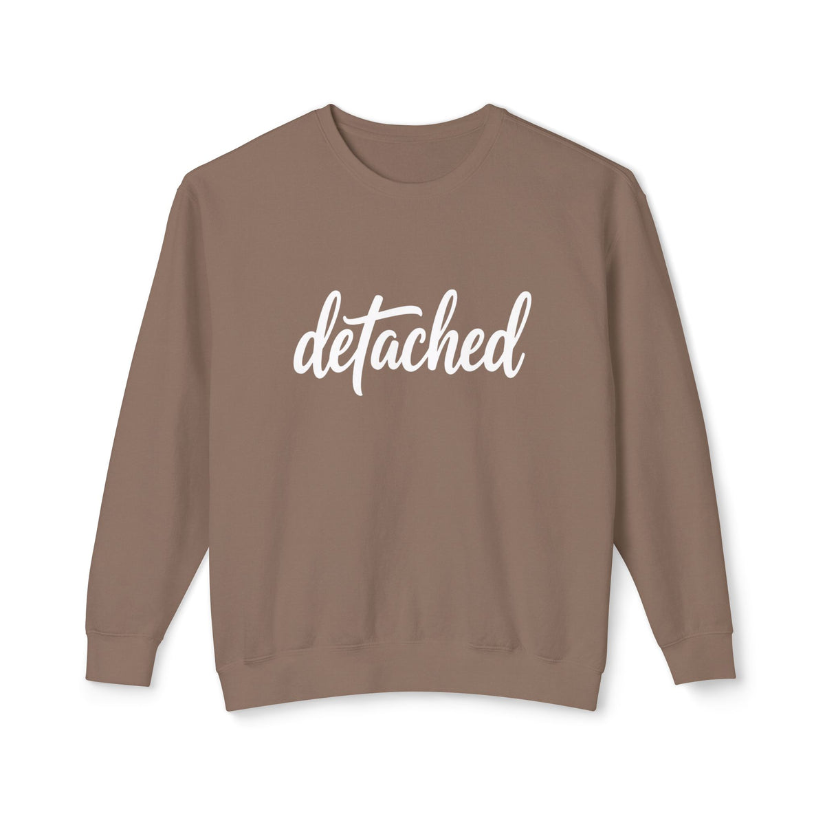 Detached Crewneck Sweatshirt — Minimal Script Pullover