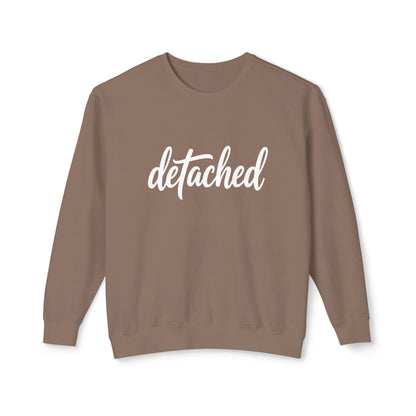 Detached Crewneck Sweatshirt — Minimal Script Pullover