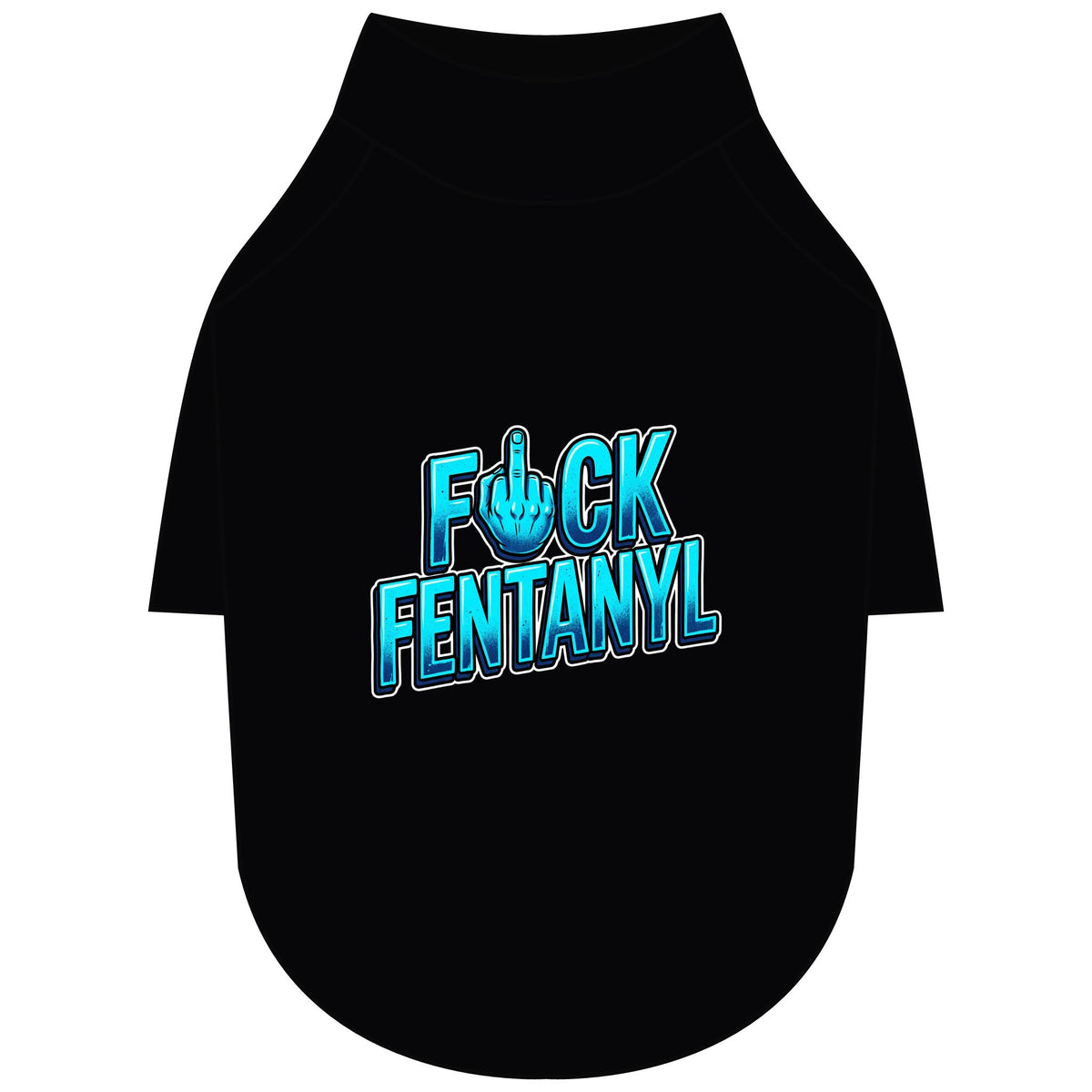Pet Raglan T-Shirt – F*ck Fentanyl Awareness Dog Shirt