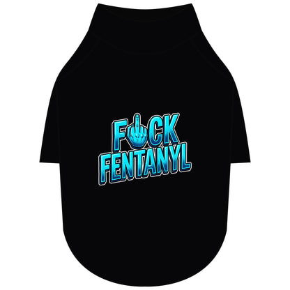 Pet Raglan T-Shirt – F*ck Fentanyl Awareness Dog Shirt
