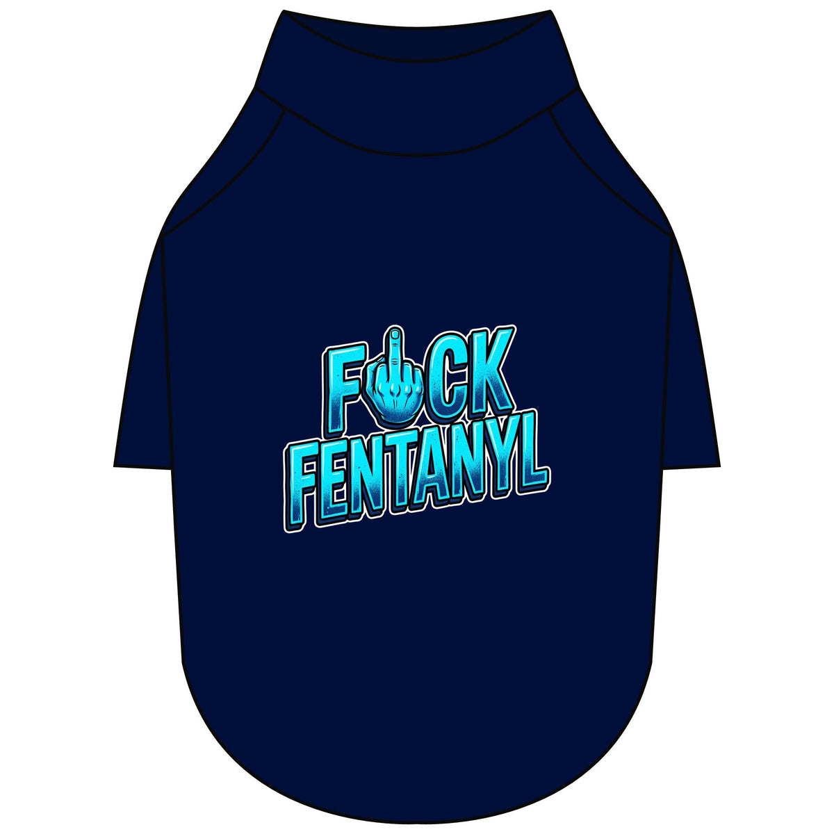 Pet Raglan T-Shirt – F*ck Fentanyl Awareness Dog Shirt