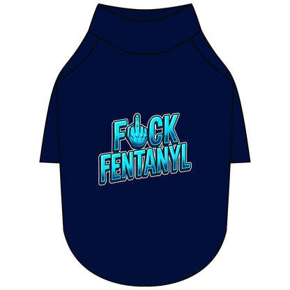 Pet Raglan T-Shirt – F*ck Fentanyl Awareness Dog Shirt