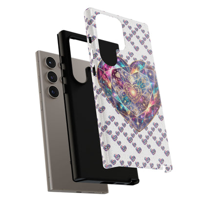 Galaxy Heart Tough Phone Case — Sparkling Cosmic Heart Design