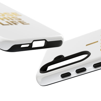 Tough Case — "I Chose This Life" Gold Typography Phone Case