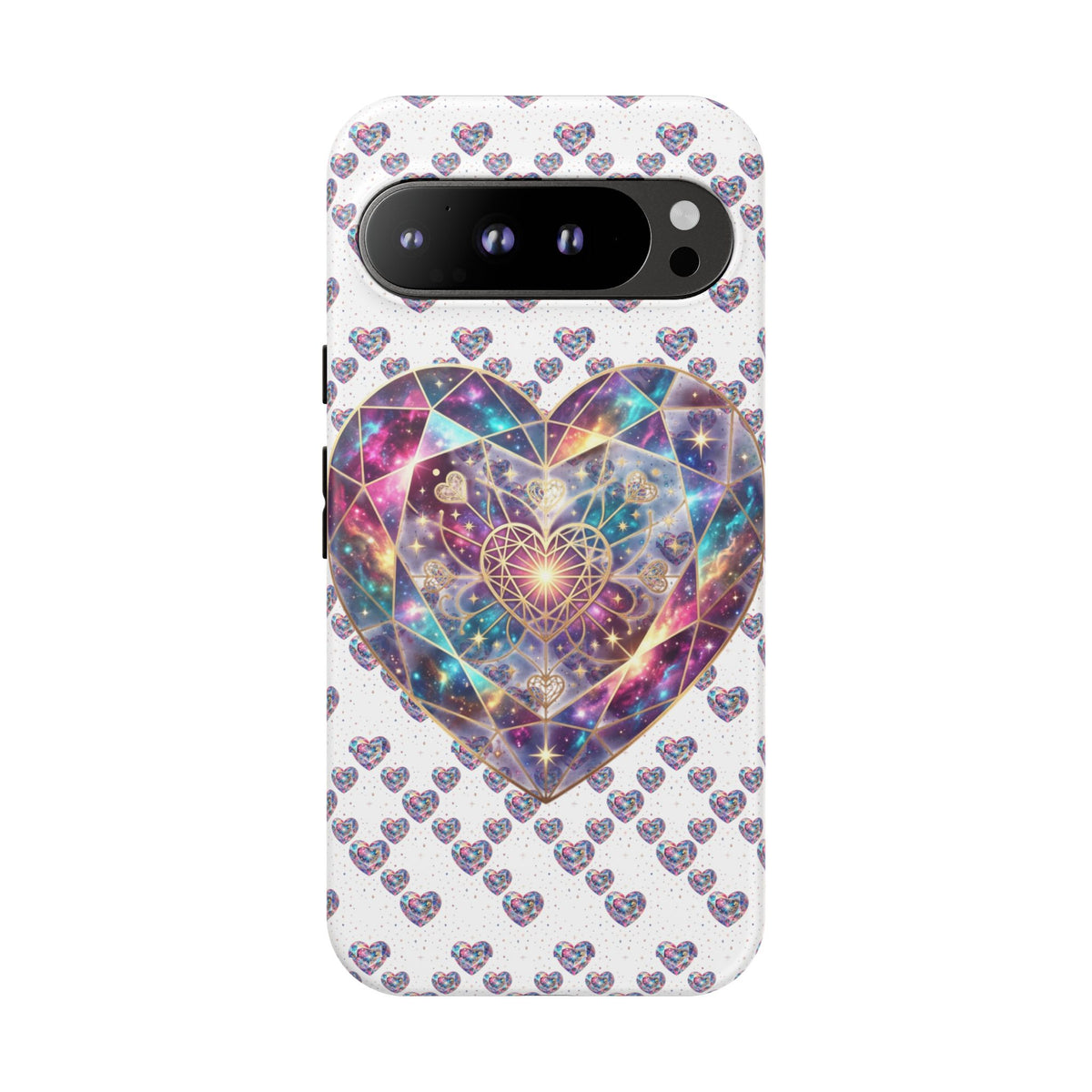 Galaxy Heart Tough Phone Case — Sparkling Cosmic Heart Design