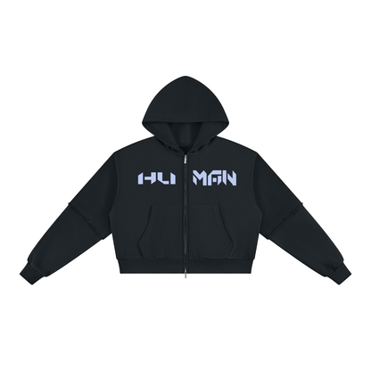 HUMAN Women's Vintage-Wash Hoodie with Removable Sleeves