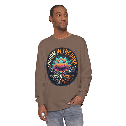 Bloom in the Dark Long Sleeve Tee – Lotus Recovery Shirt